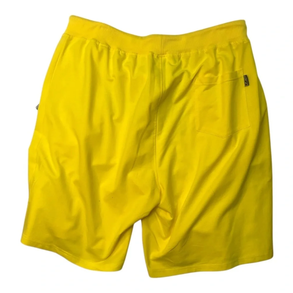 Sz 42 Yellow Pac-Man Graphic Shorts